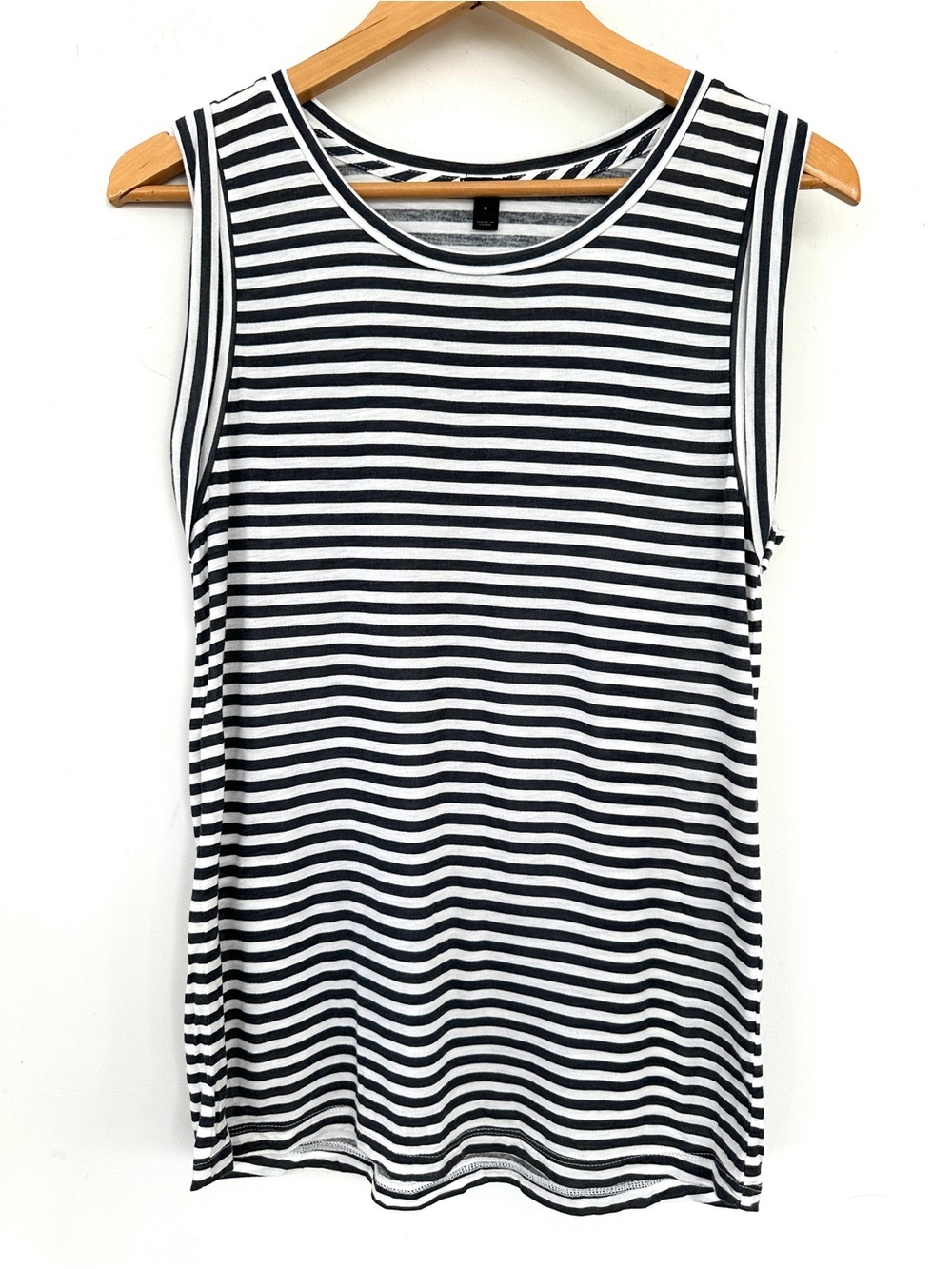 J. Crew Striped Grey & White Sleeveless Tank Top